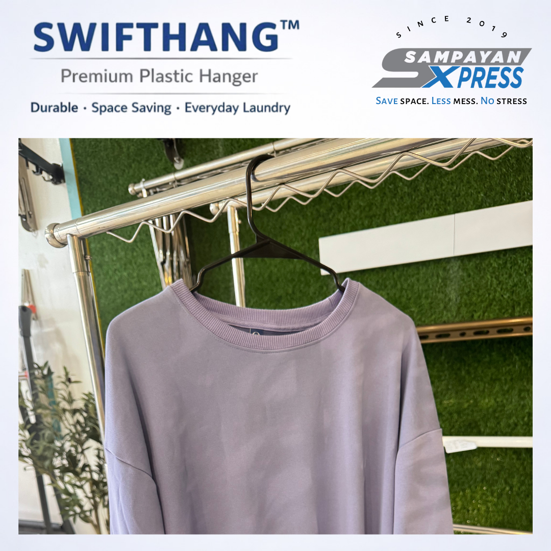 SwiftHang™ Premium Plastic Hanger – Durable Space-Saving Laundry Hangers (10 PCS per Pack)