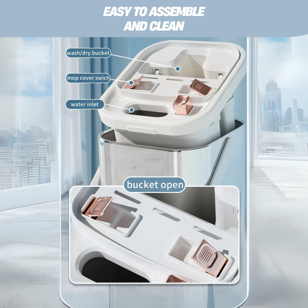 NOCO Titan Stainless Steel Flat Mop - Separate Clean from Dirty Water