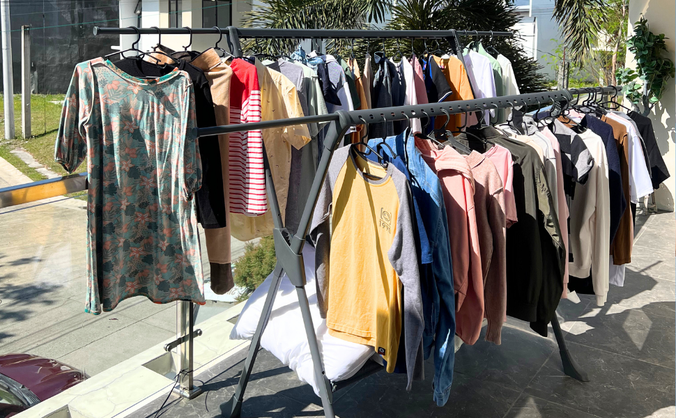 Sampayan Xpress® FlexiDry™ X-Type Foldable and Flexible Drying Rack with Net