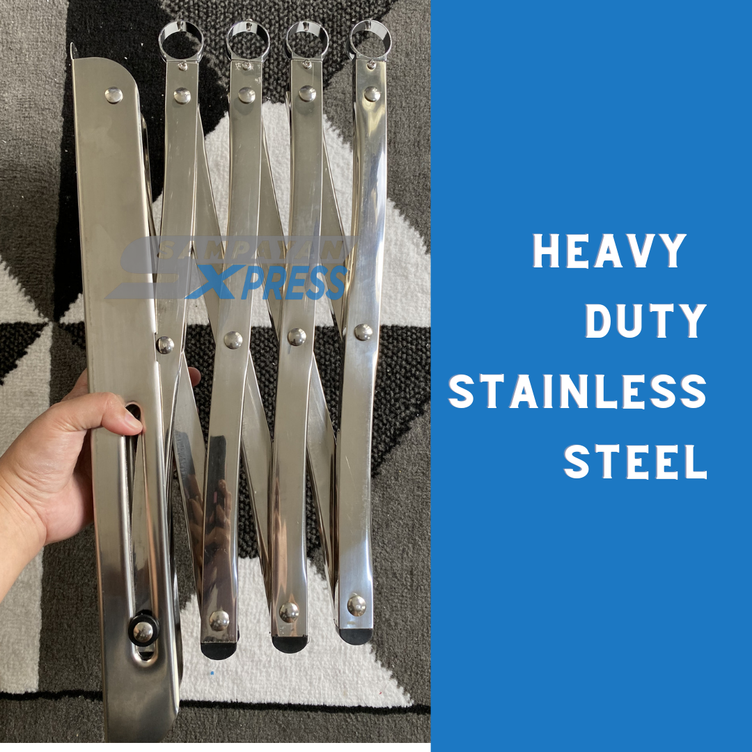 Sampayan Xpress® PREMIUM Retractable Stainless Steel Wall Mounted Clothes Drying Rack (Sampayan)