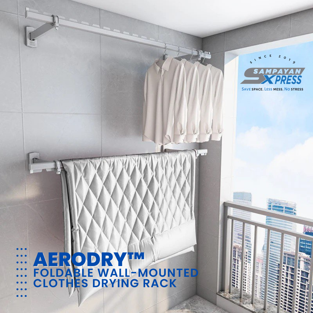 Sampayan Xpress® AeroDry Wallmounted Drying Rack