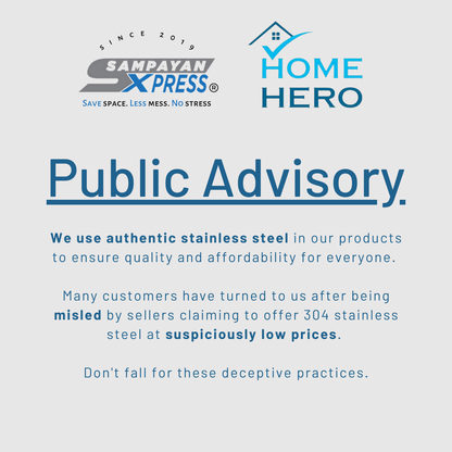 Sampayan Xpress® PREMIUM Retractable Stainless Steel Wall Mounted Clothes Drying Rack (Sampayan)