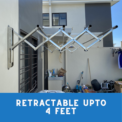 Sampayan Xpress® PREMIUM Retractable Stainless Steel Wall Mounted Clothes Drying Rack (Sampayan)