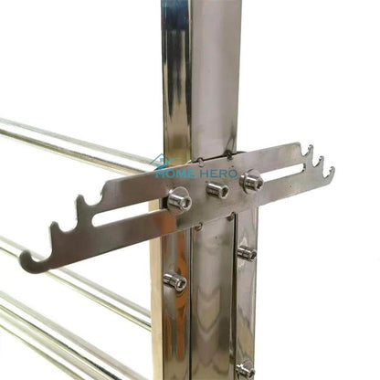 Sampayan Xpress® FlexiDry T-Type Stainless Steel Movable Drying Rack with Wheels