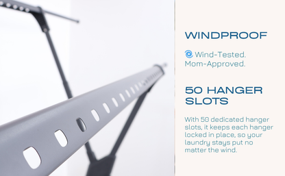 Sampayan Xpress® FlexiDry™ X-Type Foldable and Flexible Drying Rack with Net