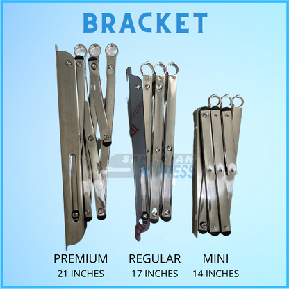 Sampayan Xpress® PREMIUM Retractable Stainless Steel Wall Mounted Clothes Drying Rack (Sampayan)