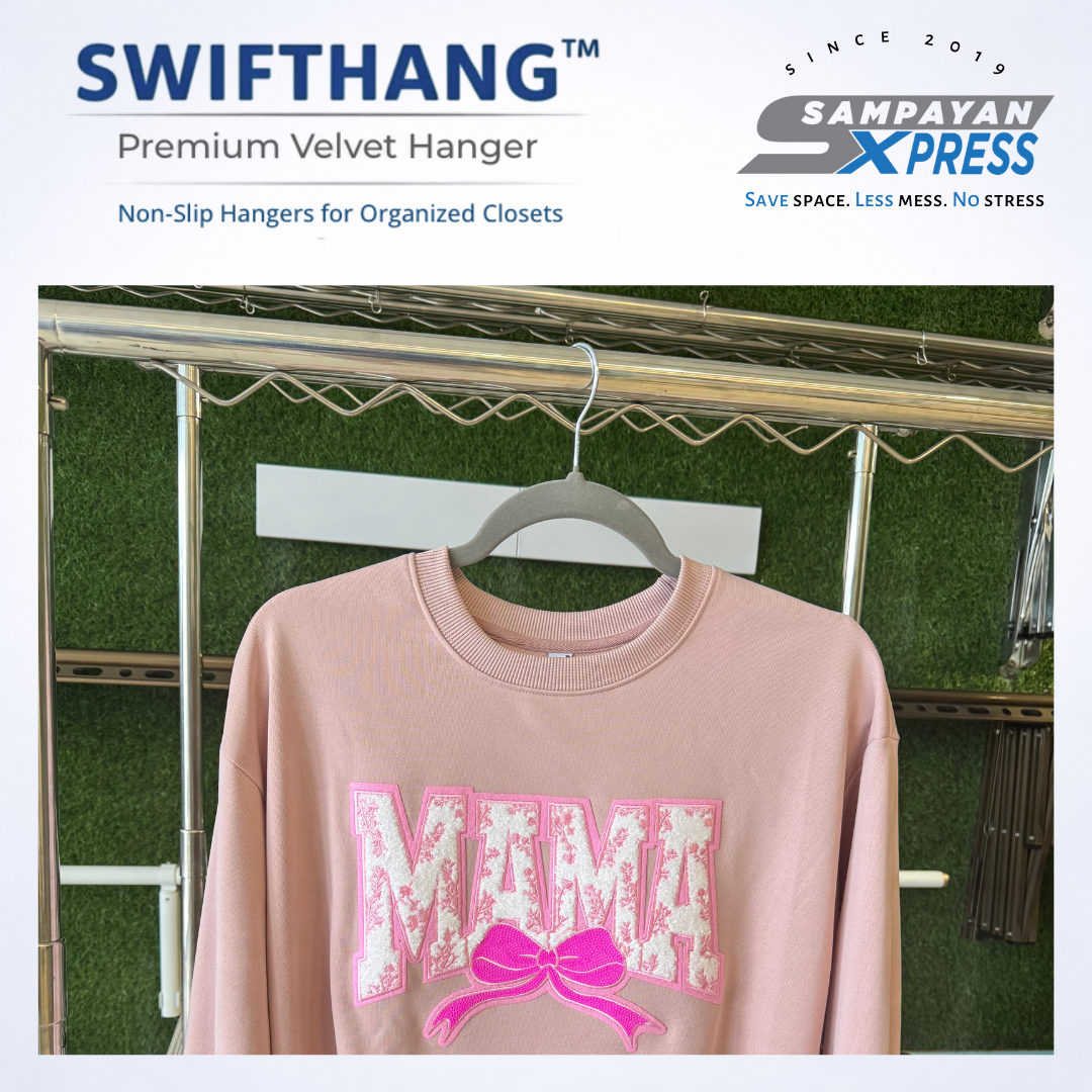 SwiftHang™ Premium Velvet Hanger – Non-Slip Clothes Hanger for Closet Organization (10 PCS per Pack)