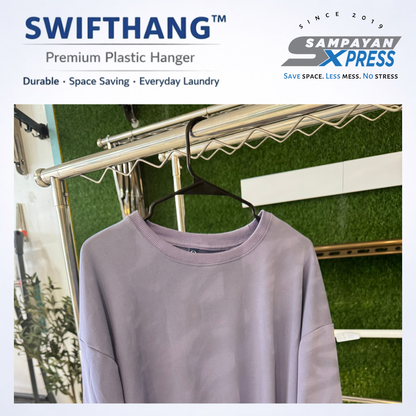SwiftHang™ Premium Plastic Hanger – Durable Space-Saving Laundry Hangers (10 PCS per Pack)