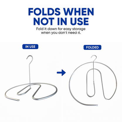 Sampayan Xpress® BlanketLoop™ Aluminum Drying Hanger – Space-Saving Blanket Bulky Fabric Hanger