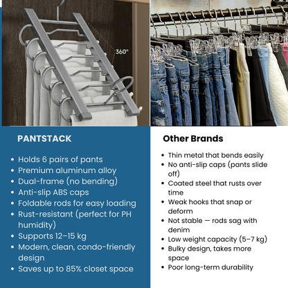 PantStack™ Premium Aluminum Pants Hanger