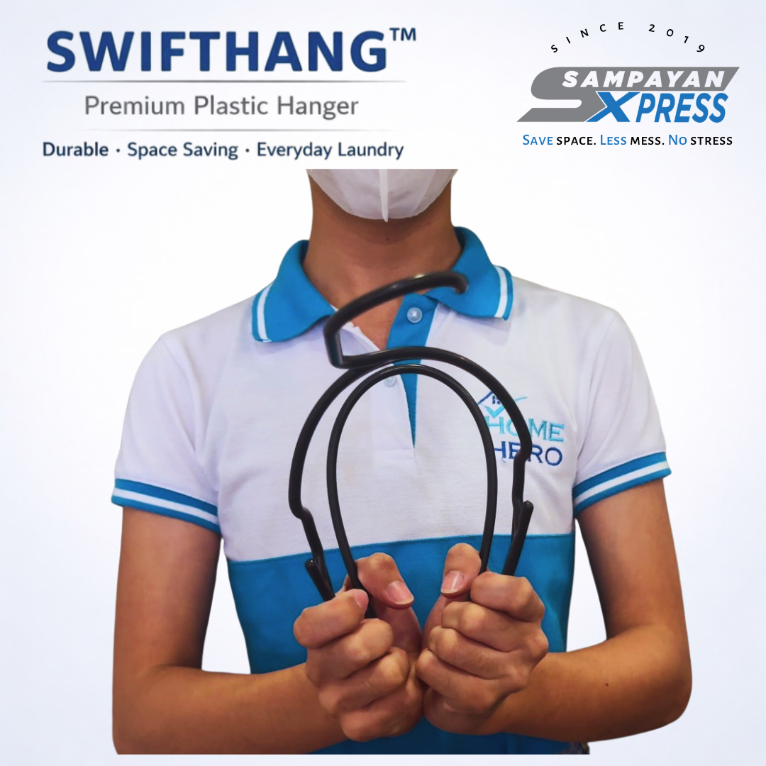SwiftHang™ Premium Plastic Hanger – Durable Space-Saving Laundry Hangers (10 PCS per Pack)