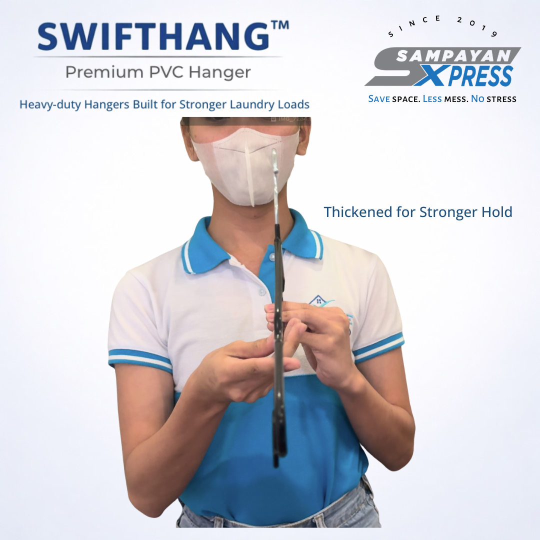 SwiftHang™ Premium PVC Hanger – Heavy-Duty Clothes Hanger for Wet & Heavy Laundry (10 PCS per Pack)