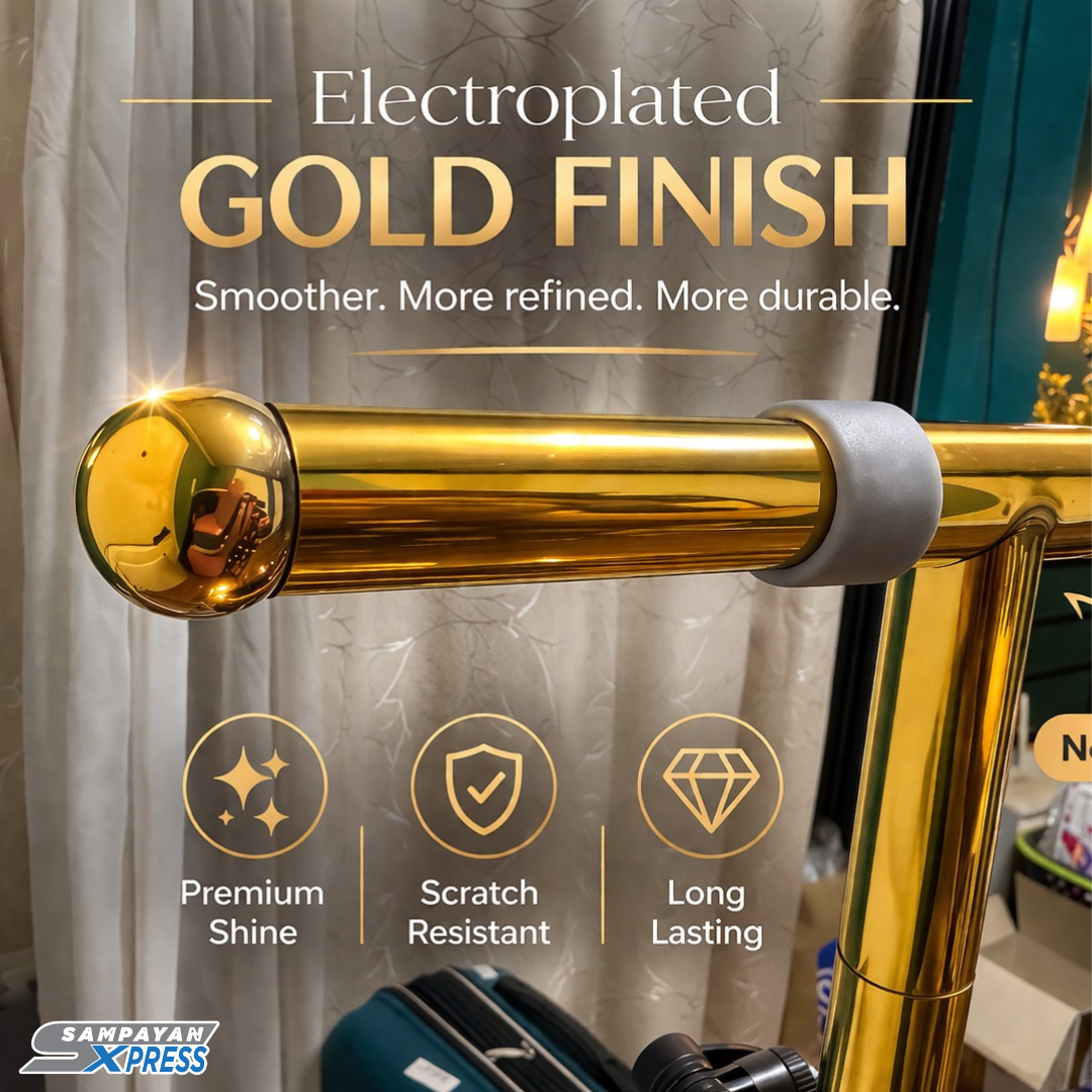 Aura Gold™ Elegant Clothes Wardrobe Rack