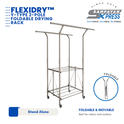 Flexidry™ Y-Type 2-Pole Foldable Drying Rack