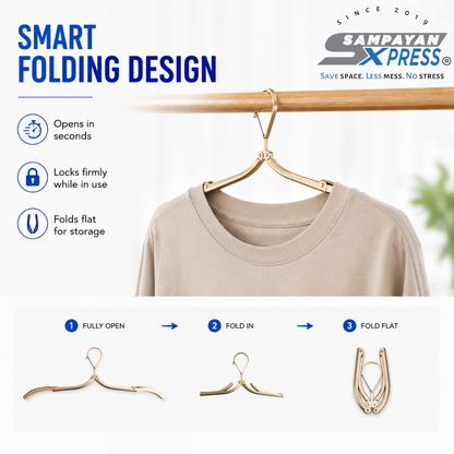 Sampayan Xpress® Travel Folding Hanger