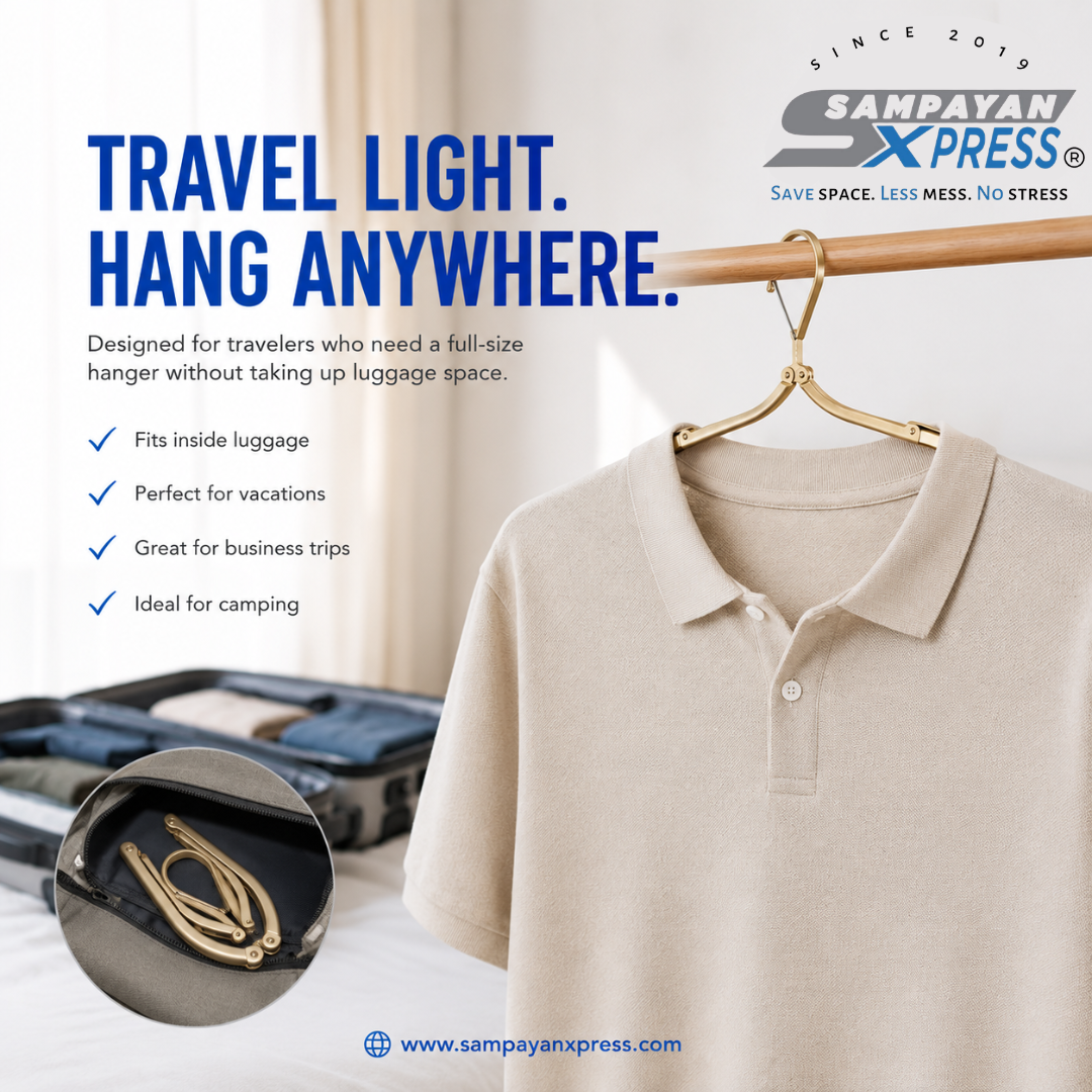 Sampayan Xpress® Travel Folding Hanger