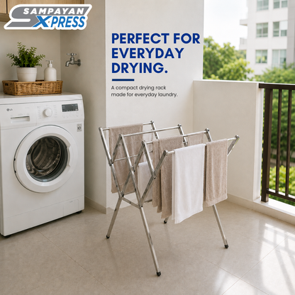 Sampayan Xpress® Flexidry™ W-Type Mini Stainless Steel Drying Rack
