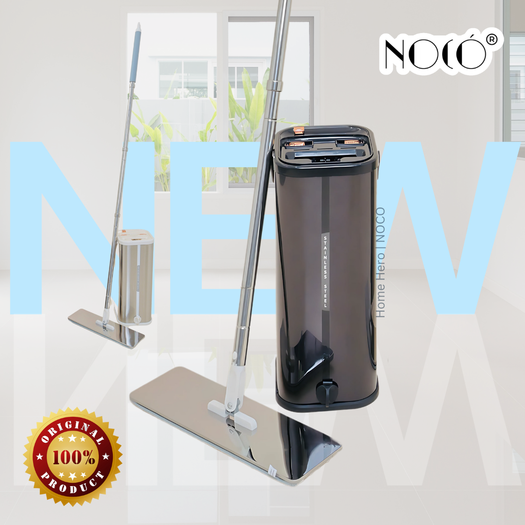 NOCO Titan Stainless Steel Flat Mop - Separate Clean from Dirty Water