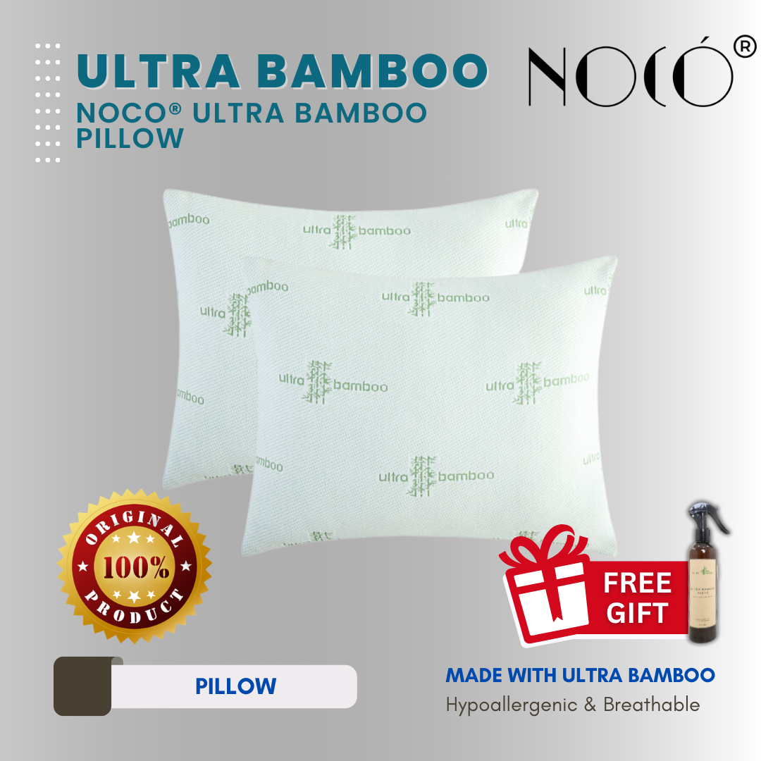 Noco® Ultra Bamboo Pillow – Cooling, Breathable, Soft, Hypoallergenic
