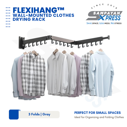 FlexiHang™ Wall-Mounted Clothes Drying Rack