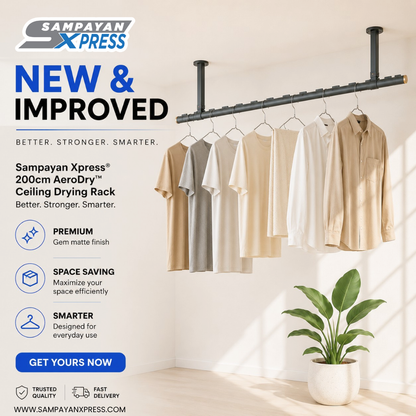 Sampayan Xpress® AeroDry™ Ceiling Drying Rack