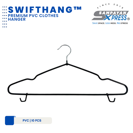 SwiftHang™ Premium PVC Hanger – Heavy-Duty Clothes Hanger for Wet & Heavy Laundry (10 PCS per Pack)