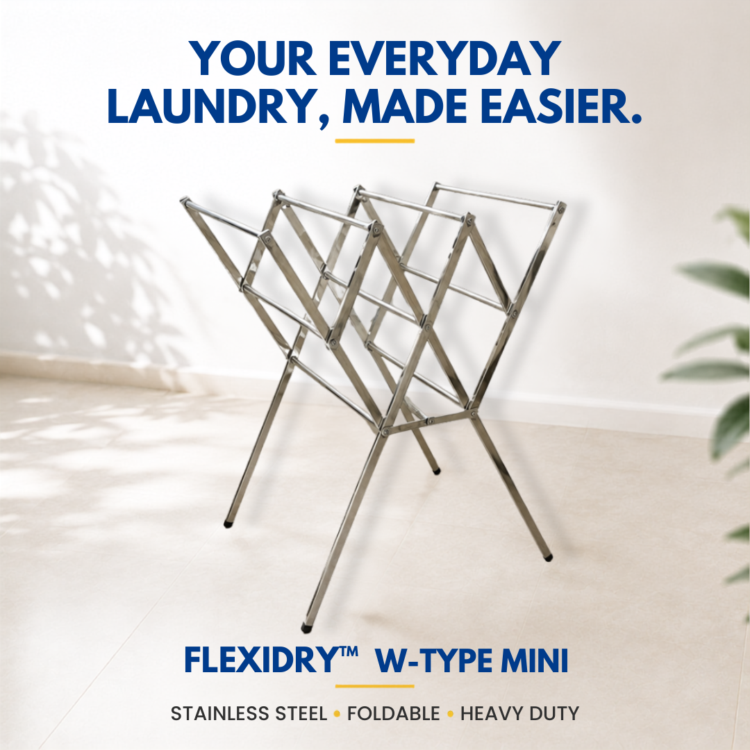 Sampayan Xpress® Flexidry™ W-Type Mini Stainless Steel Drying Rack