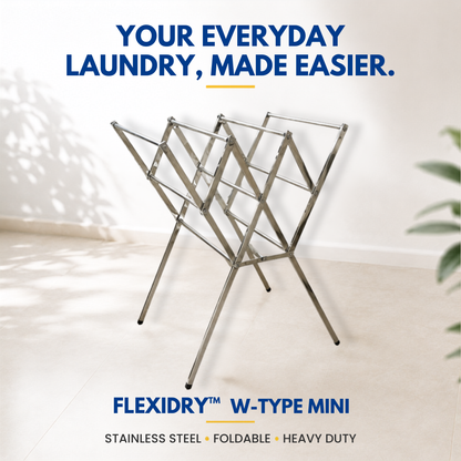 Sampayan Xpress® Flexidry™ W-Type Mini Stainless Steel Drying Rack
