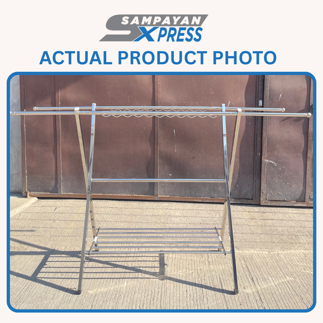 Flexidry™ Stainless Steel X-Type Drying Rack | Rust-Resistant Foldable Sampayan