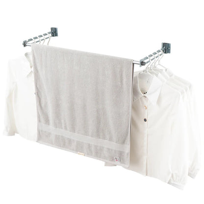 Hang-n-Hold™ Aluminum Folding Wall Mounted Clothes, Hanger, and Clips Organizer