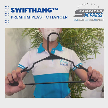 SwiftHang™ Premium Plastic Hanger – Durable Space-Saving Laundry Hangers (10 PCS per Pack)