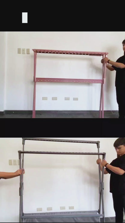 Sampayan Xpress® FlexiDry™ X-Type Foldable and Flexible Drying Rack with Net