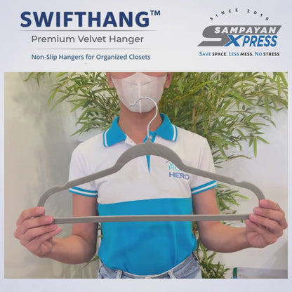 SwiftHang™ Premium Velvet Hanger – Non-Slip Clothes Hanger for Closet Organization (10 PCS per Pack)