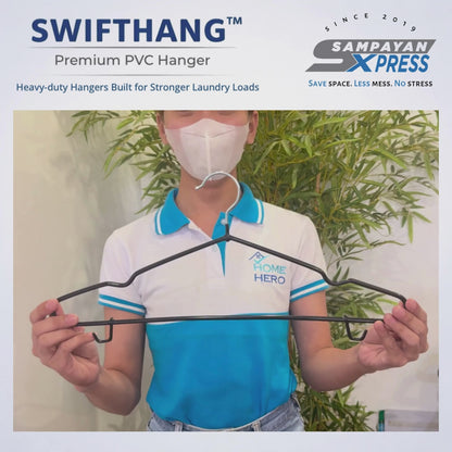 SwiftHang™ Premium PVC Hanger – Heavy-Duty Clothes Hanger for Wet & Heavy Laundry (10 PCS per Pack)