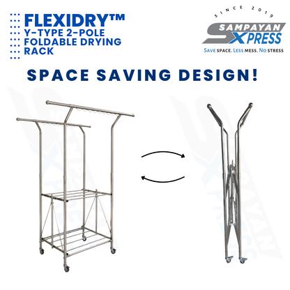 Flexidry™ Y-Type 2-Pole Foldable Drying Rack